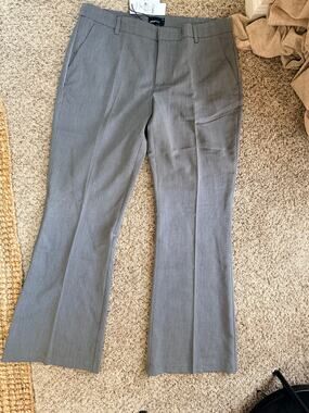 Gina Tricot Gray NWT Flare dress pants 14